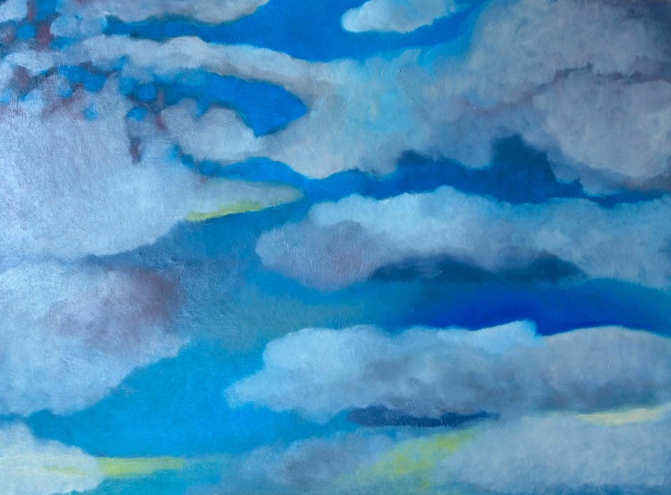 sally Stoneman_In the Clouds_Oil on board_2015
